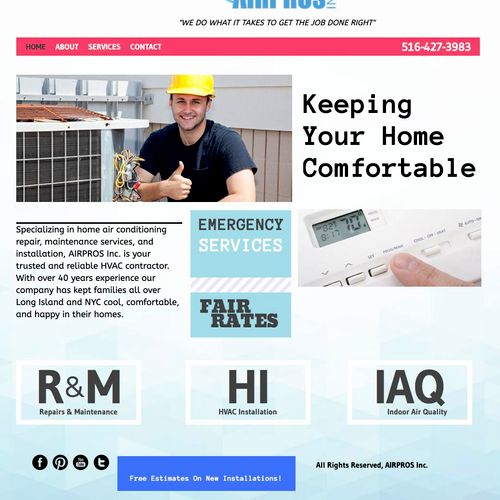 Website for HVAC Company