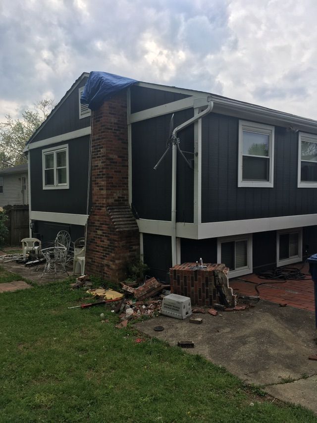 Chimney Repair Before 