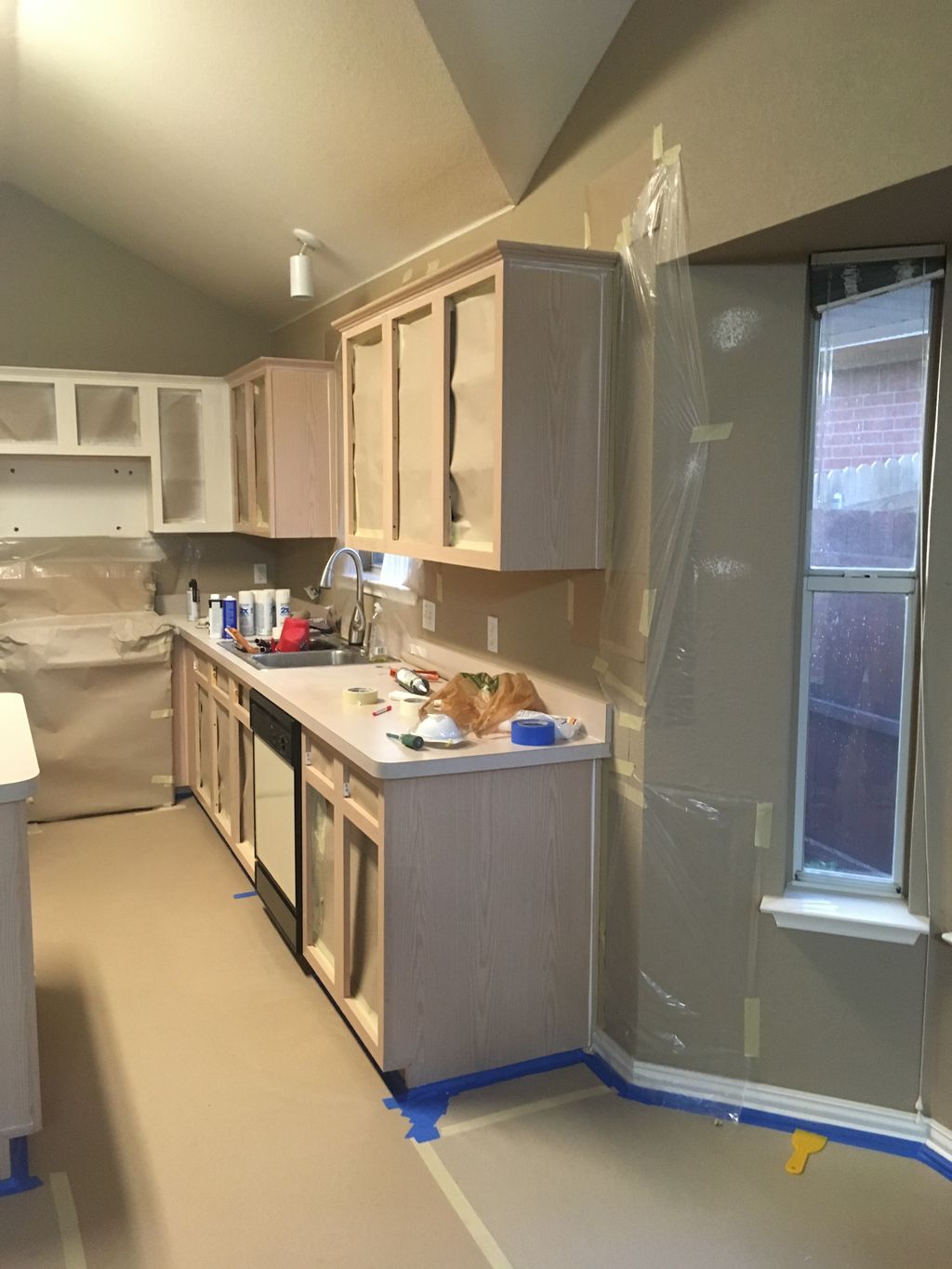 Kitchen remodel, cabinet painting, granite, backsp