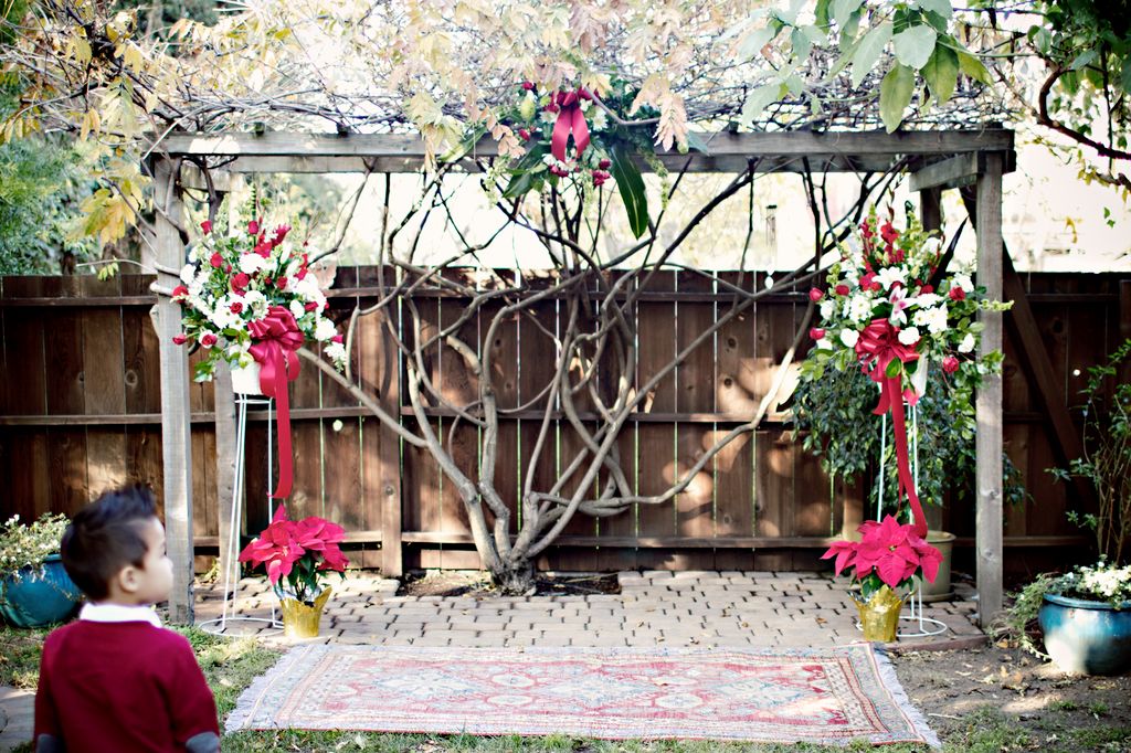 Decorated arbor 