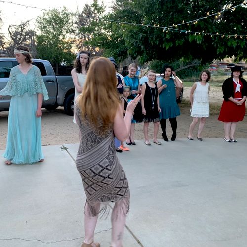 I hired Shannon to give us a group dance lesson at