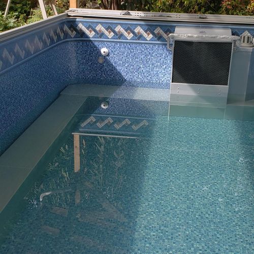 pool cleaning with deck 