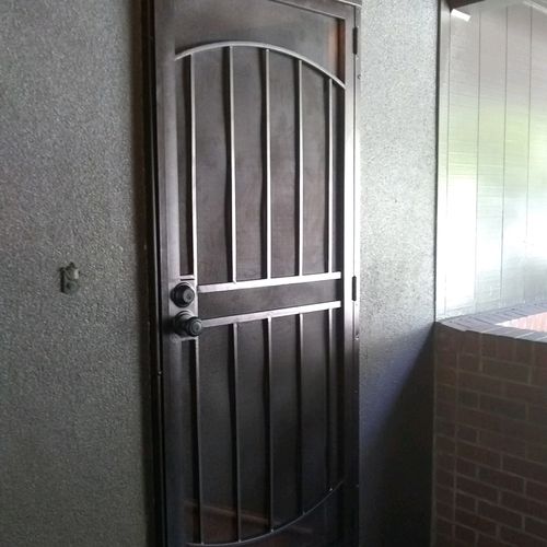 Security door installation 