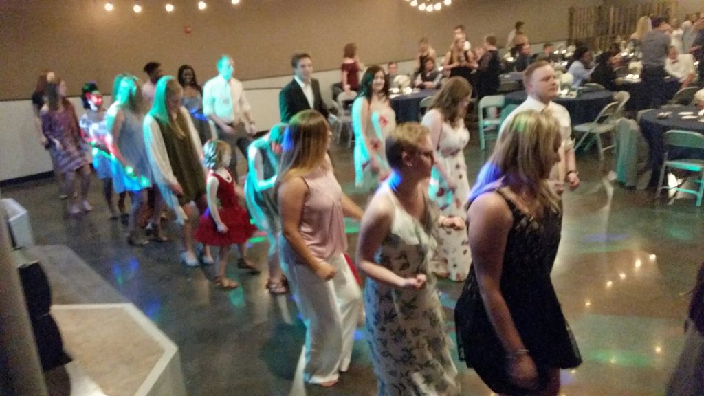 Line Up for a line dance!