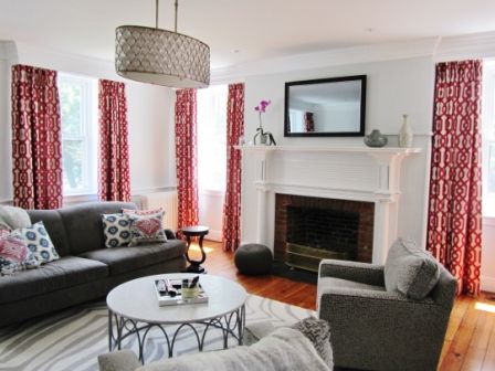 Contemporary Living Room in Virginia