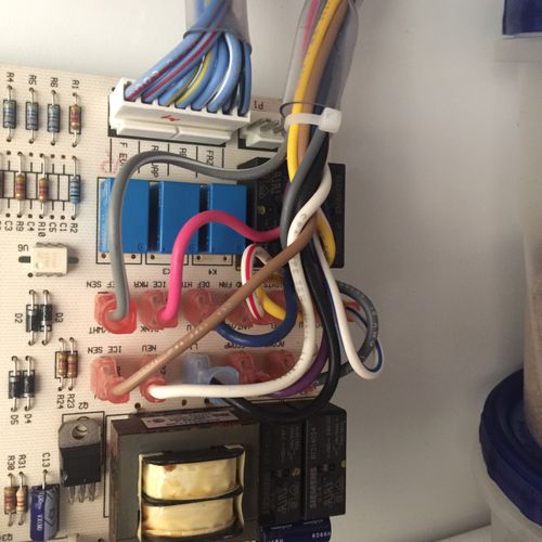 Sub-Zero  refrigerator main control board replaced