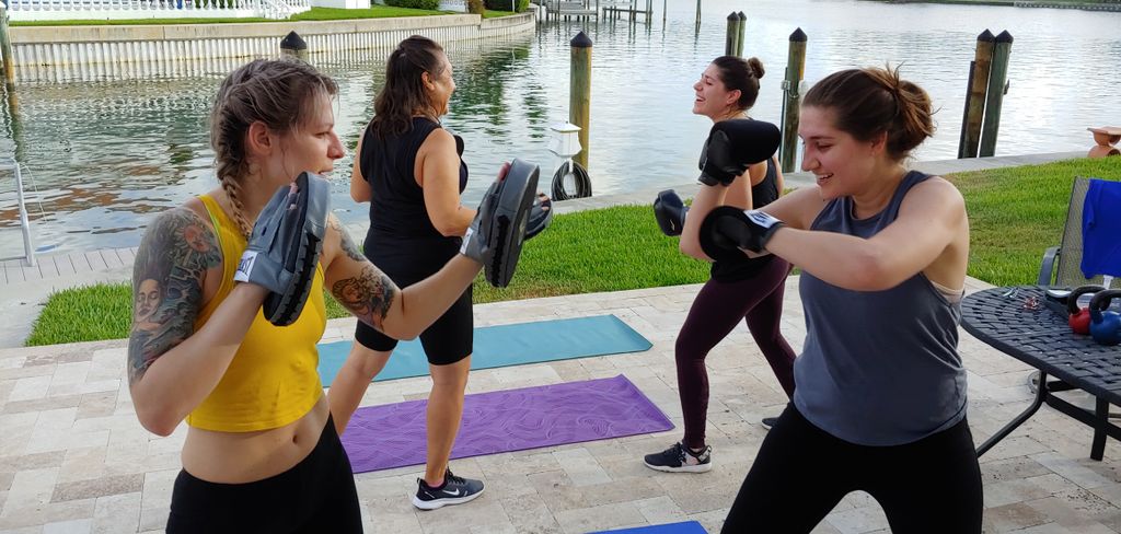 Family Boxing workout