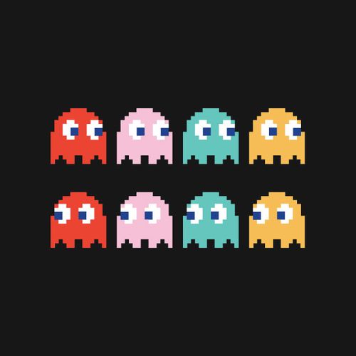 Pac-Man Ghosts Graphic Design Project