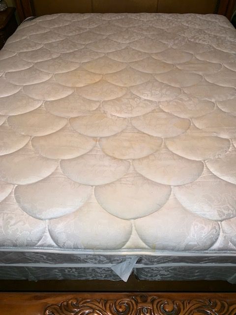 King Size Mattress - w/stains