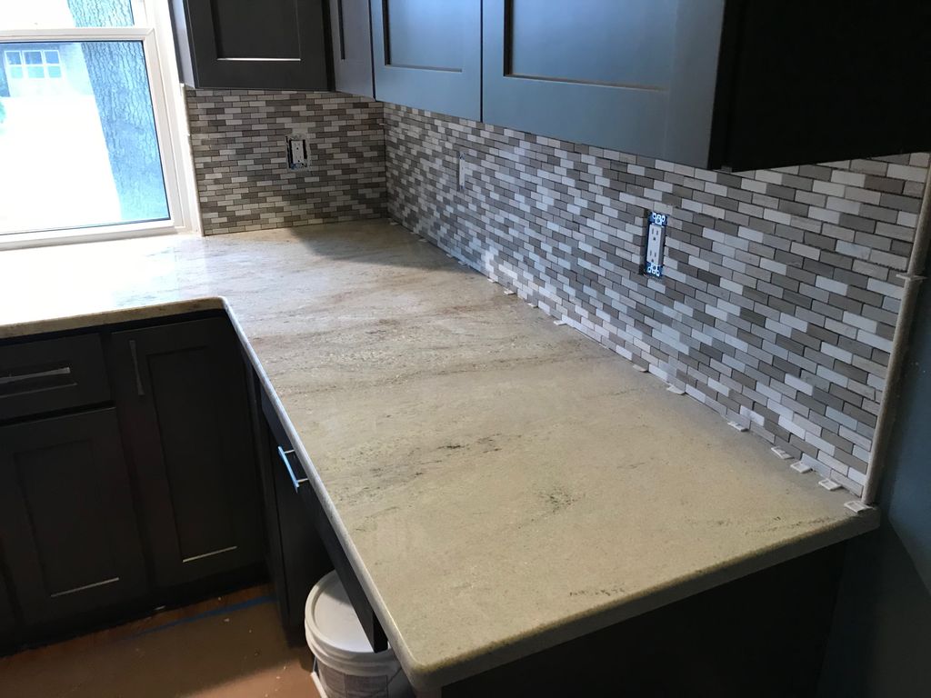 Counter top and Backsplash after