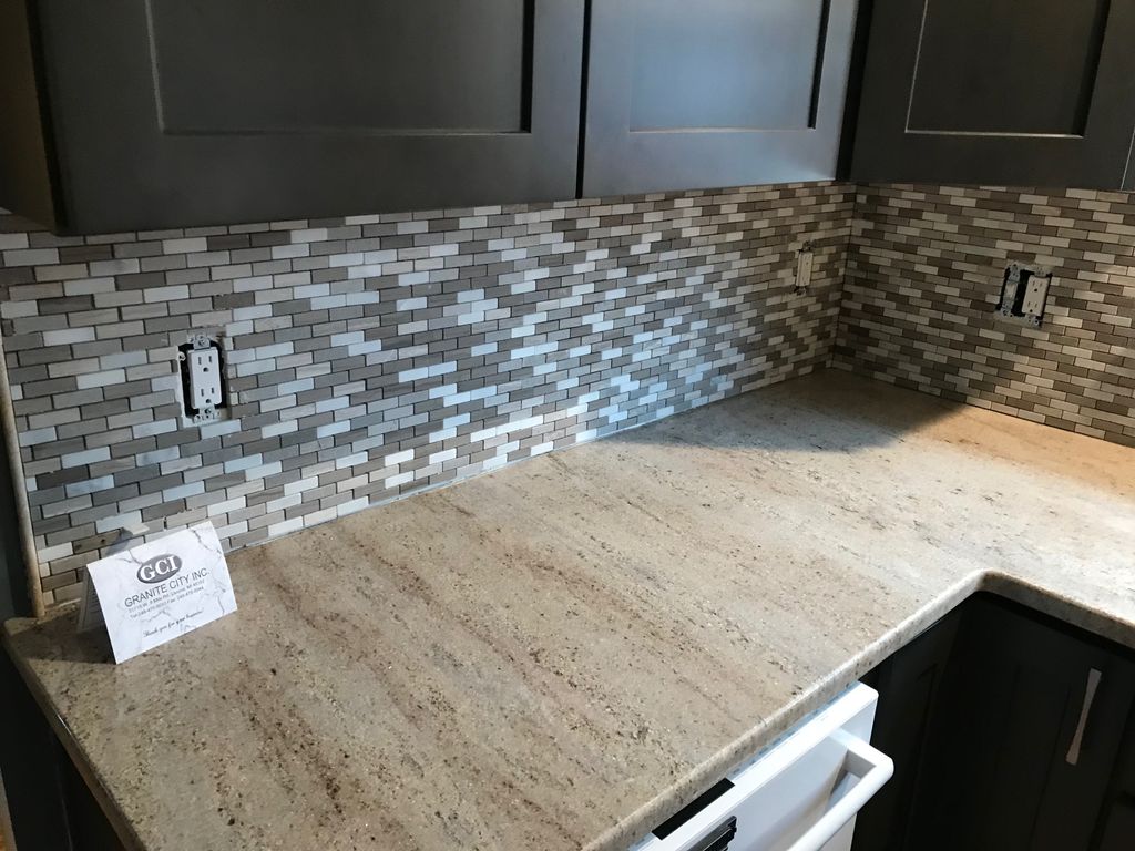 Counter top and Backsplash after