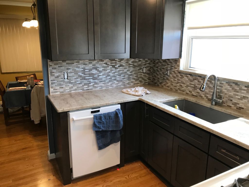 Counter top and Backsplash after