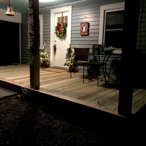 Front porch remodel 