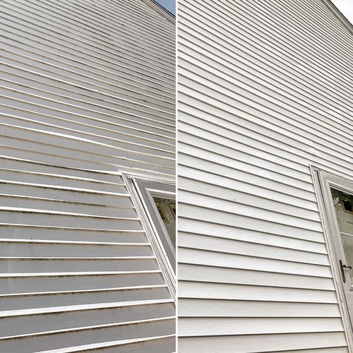 What a difference power washing makes! Unfortunate