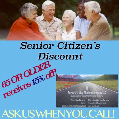 check out our senior citizen's discount TODAY!