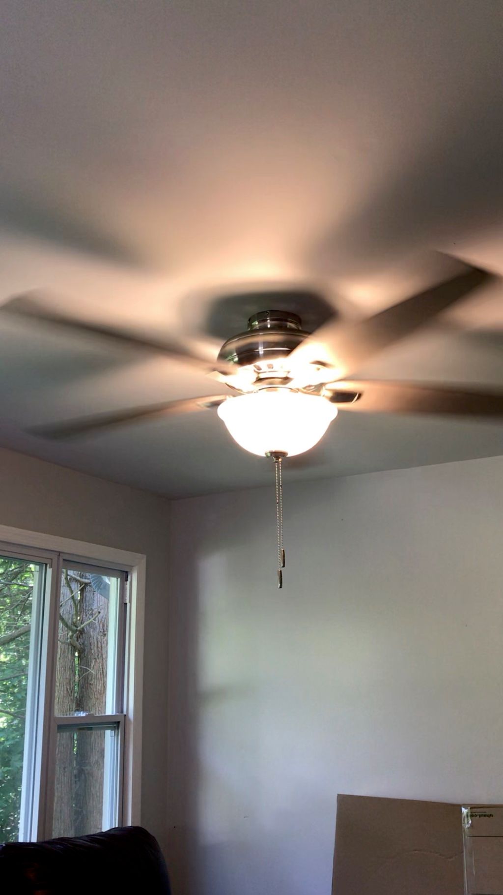 Steve did an awesome job installing our ceiling fa