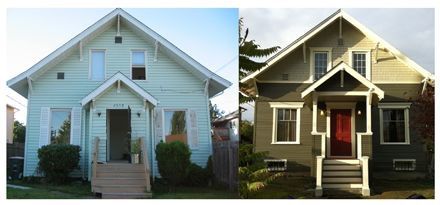 Siding before and after