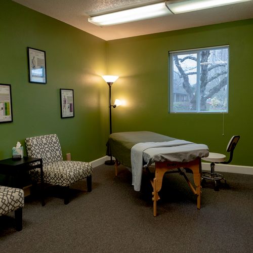 Private treatment room.