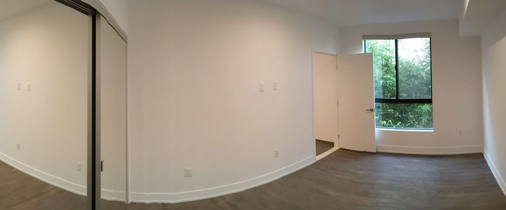 patched up holes & painted the entire bedroom