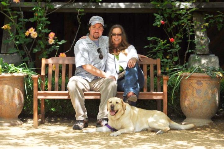 Jordan, Toi Lynn & Bodhi wine tasting together. 