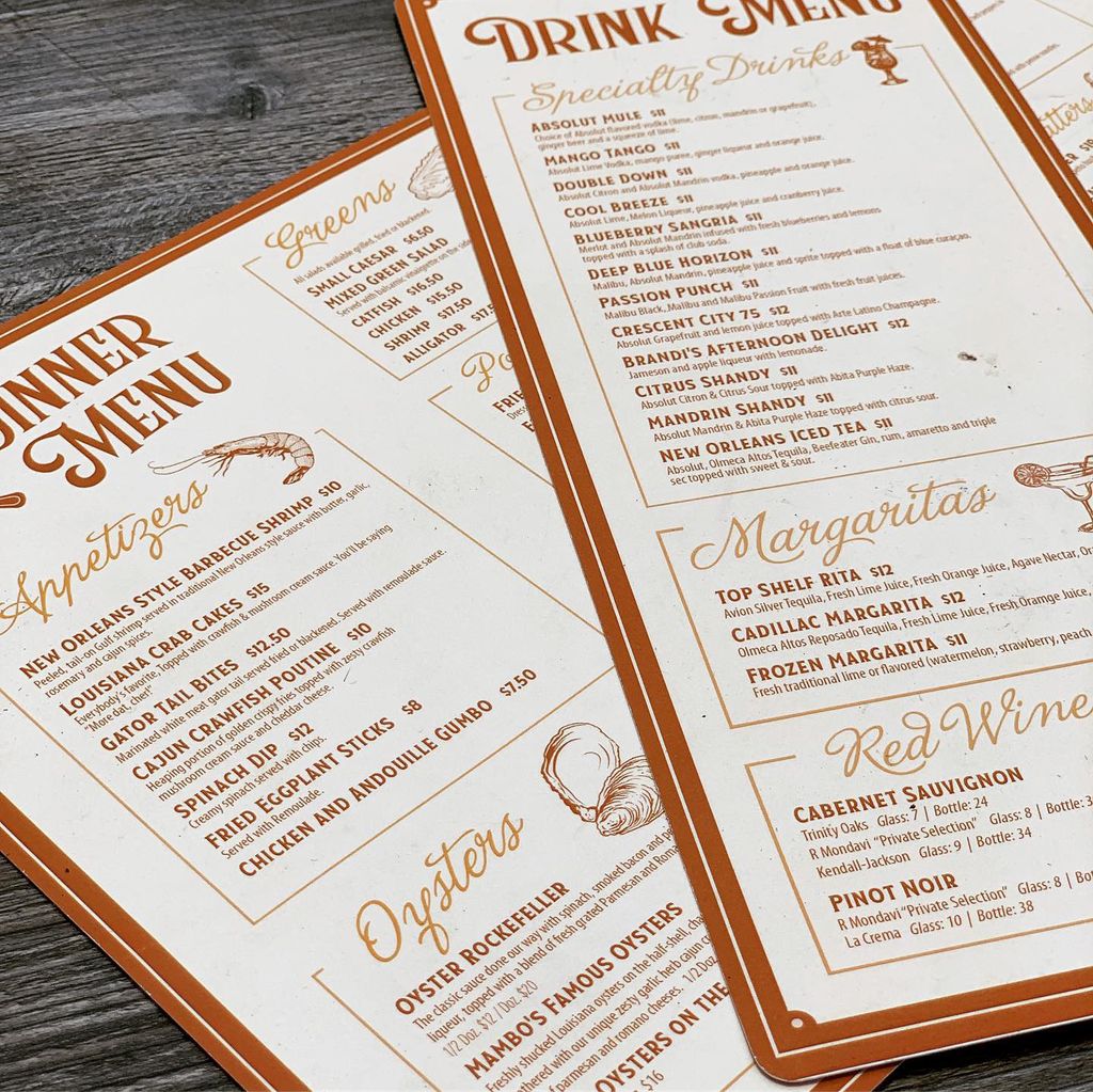 Mambo's Menus-New Orleans, LA