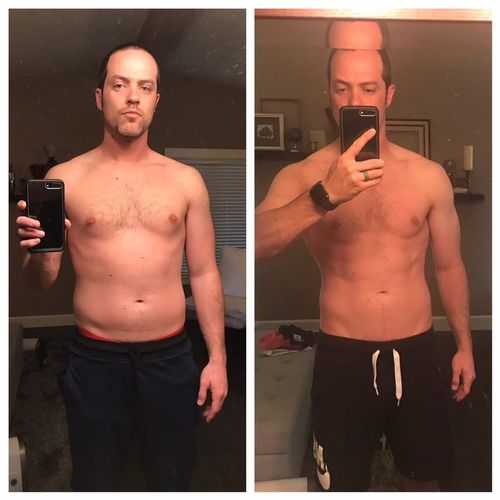 Before and After! Healthy 90 day Cut and put on le