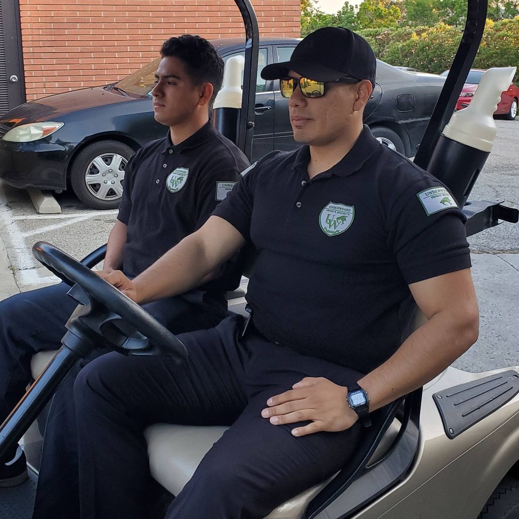 Patrolling a client's business after hours.