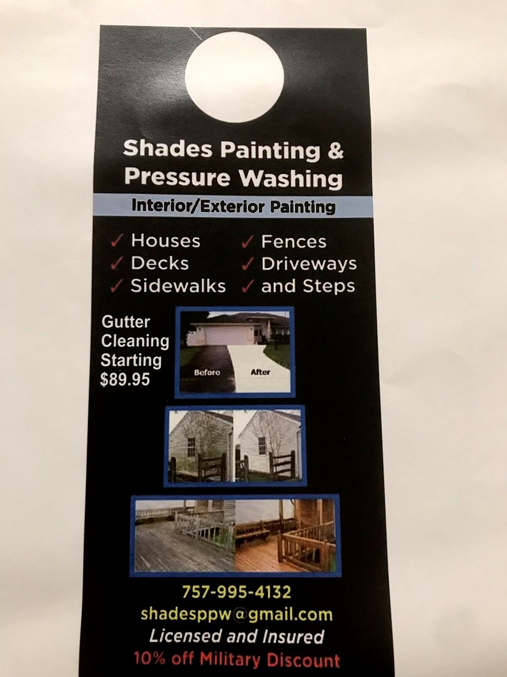 Shades Pressure Washing and Painting.inc