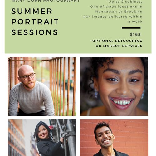 Summer Portrait Sessions!