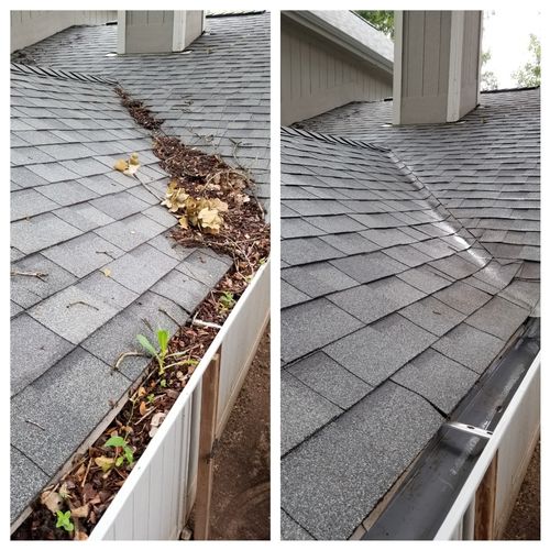 Roof Washing + Gutter Cleaning!