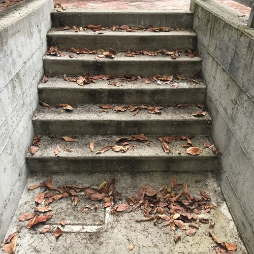 Concrete steps before