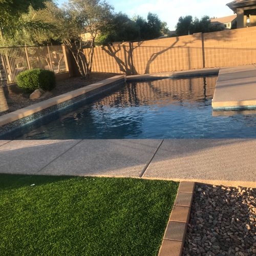 We just completed our new pool project with Desert