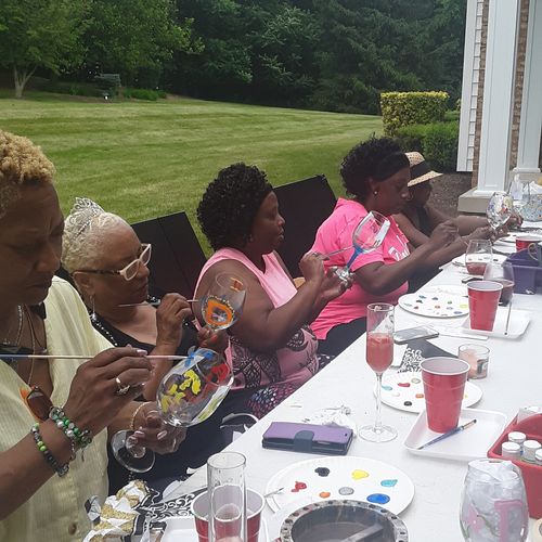 70th Birthday Paint Party in Frederick, Maryland