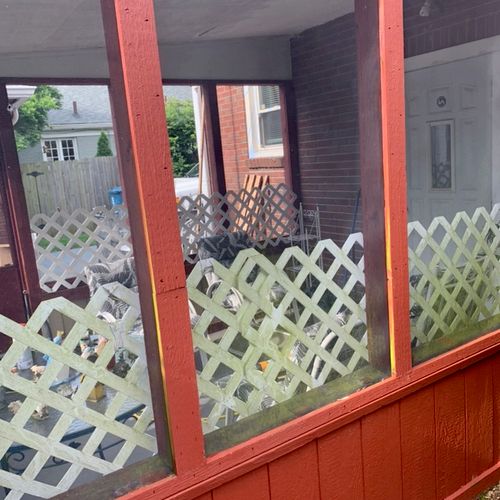 Before screen porch (screen replacement)
