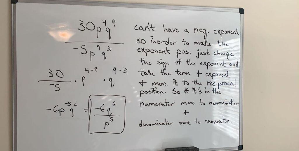 Dividing Exponents & Simplifying Neg. Exponents!!