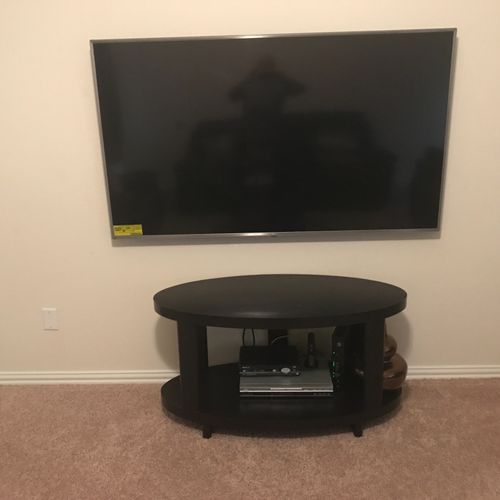 I recently hired this pro to hang a 70” TV. He was