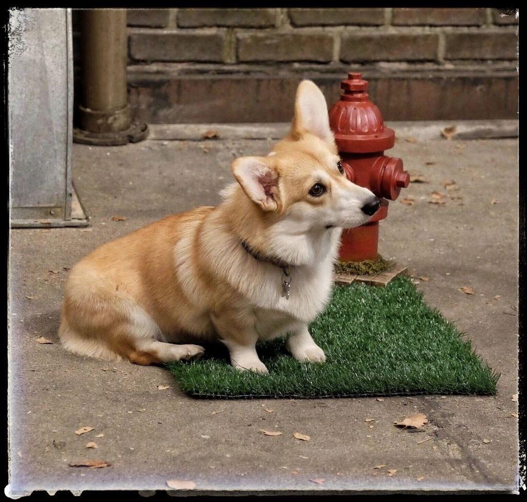 Stella, my corgi who plays the part of Cheddar on 