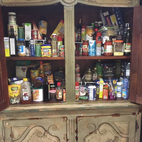 This is the before picture of the pantry. 