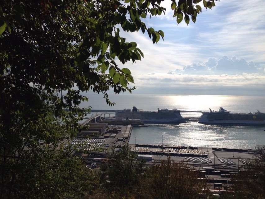 Ships in port. Barcelona