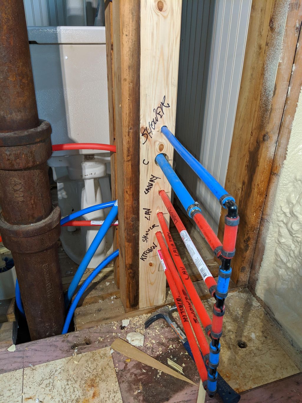 rough-in domestic water test