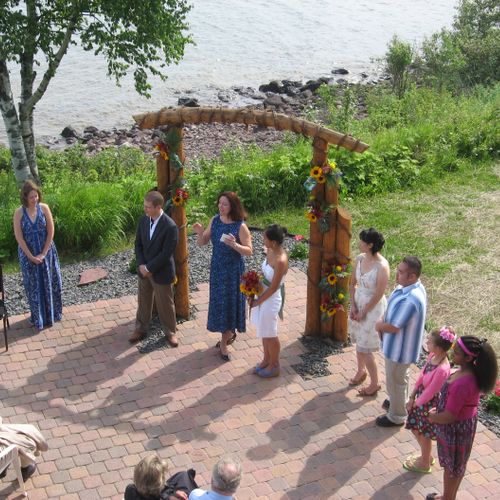 Wedding performed on Lake Superior