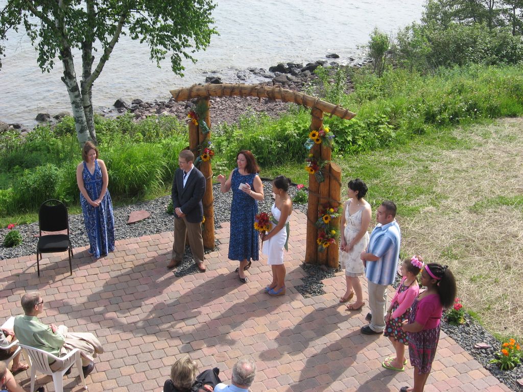 Wedding performed on Lake Superior