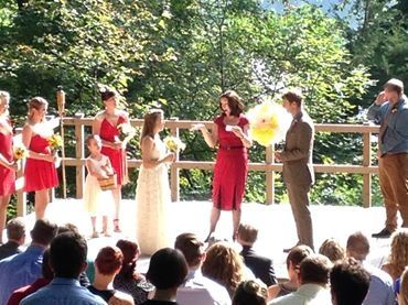 Wedding performed at a campground.