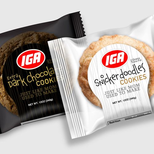 Developed sticker labels for private label cookies