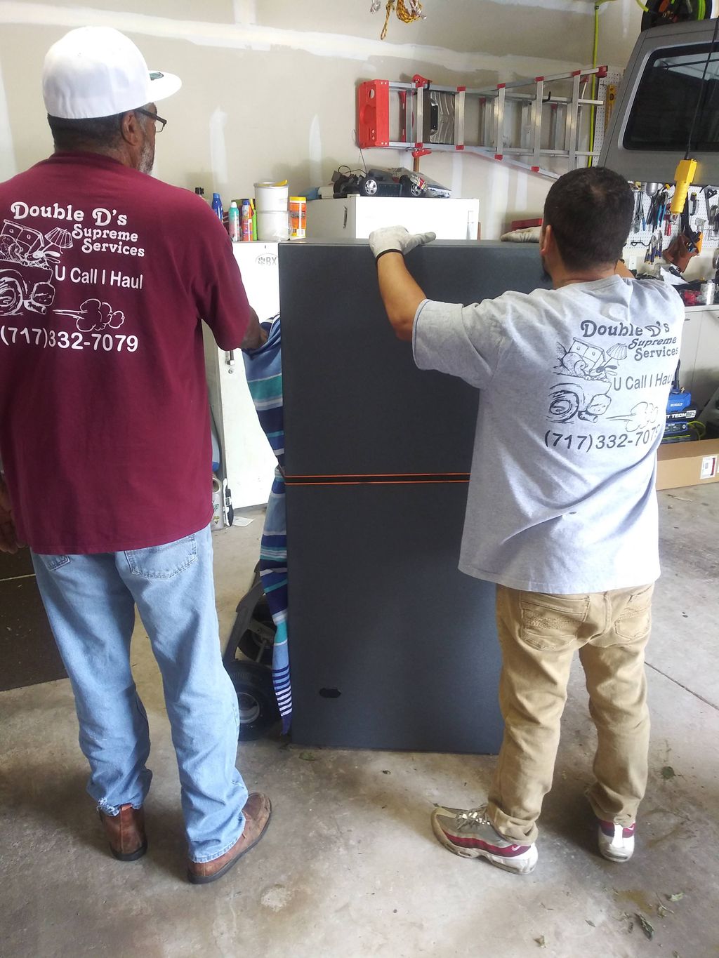 Preparing to move a gun safe.