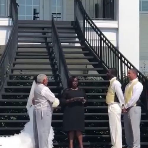 Ms. Barber officiated our wedding on June 29, 2019