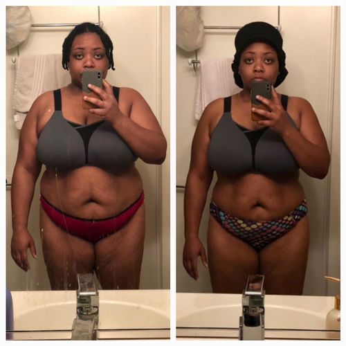 My client has lost over 50 pounds in less than 6 m