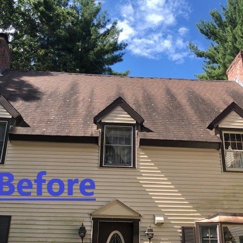 I contacted AE Power Washing to wash our house ext