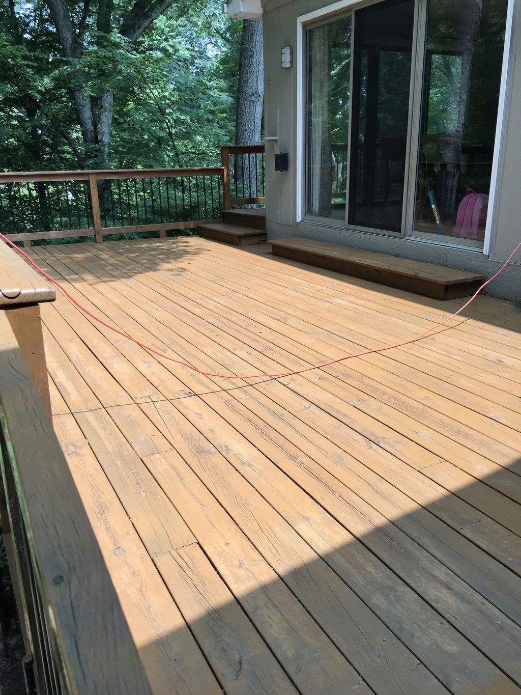 After completed with semi-transparent Simply Cedar