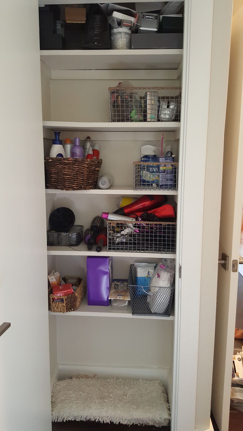After decluttering the closet